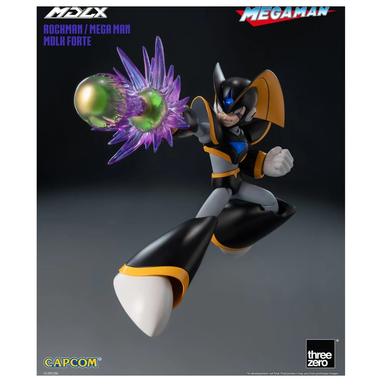 Mega Man MDLX Figurina de acțiune Rockman / Mega Man Forte 10 cm poza produsului