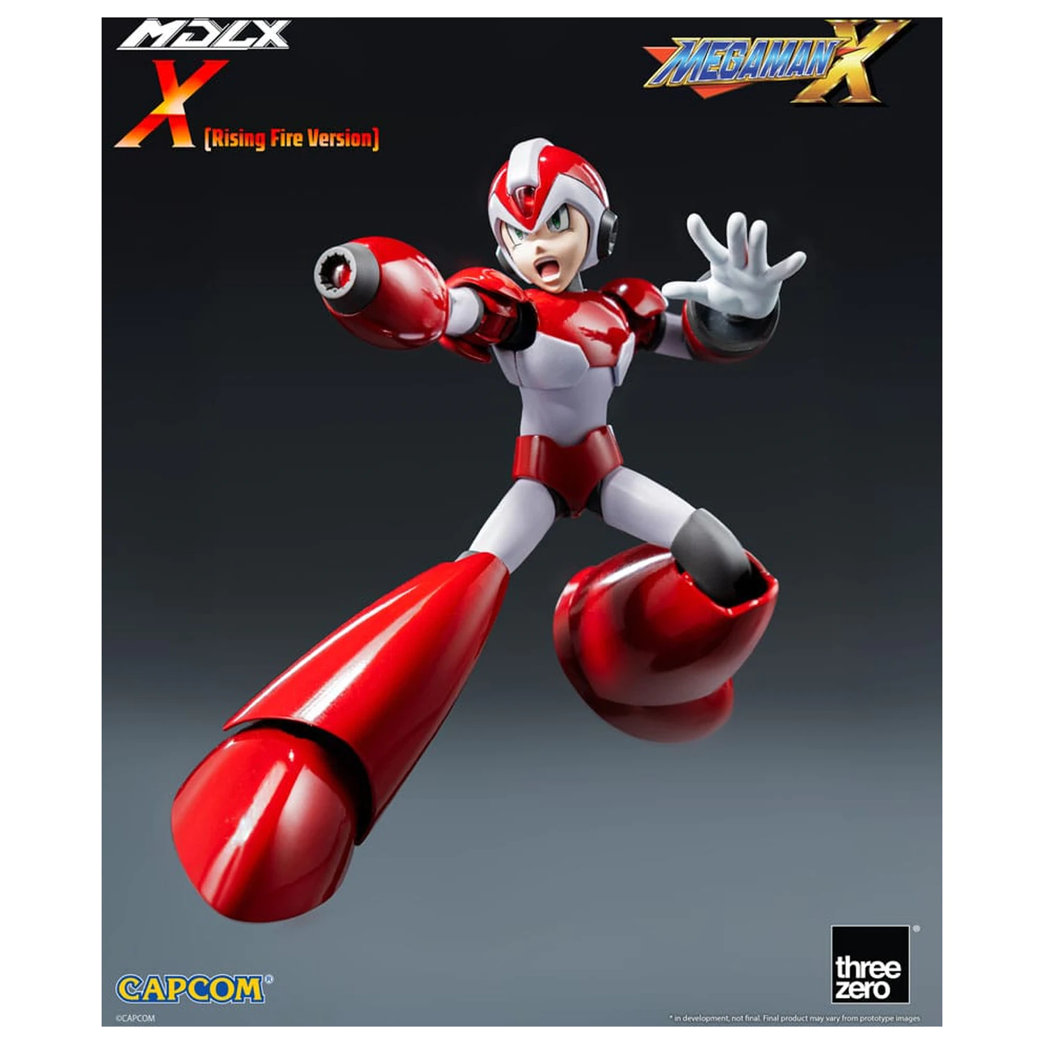 Mega Man MDLX Action Figure Rockman X / Mega Man X (Rising Fire Version) 12 cm poza produsului