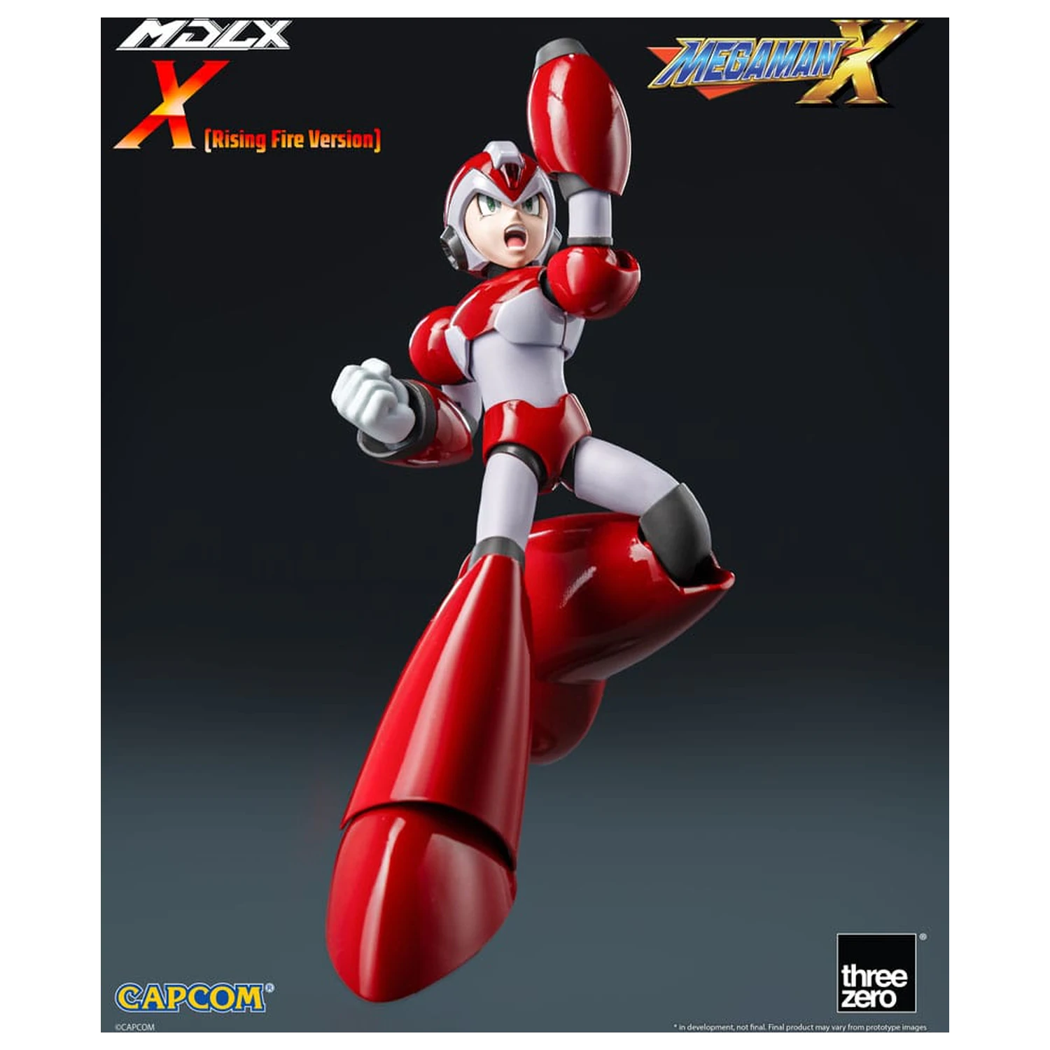 Mega Man MDLX Action Figure Rockman X / Mega Man X (Rising Fire Version) 12 cm poza produsului