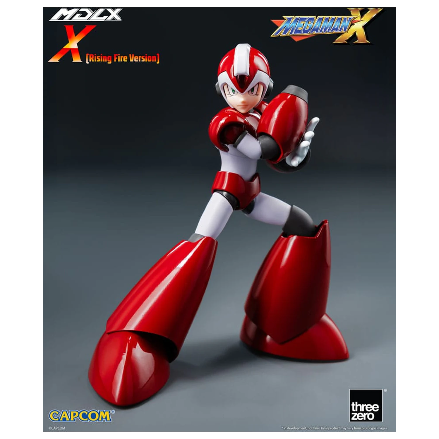 Mega Man MDLX Action Figure Rockman X / Mega Man X (Rising Fire Version) 12 cm poza produsului
