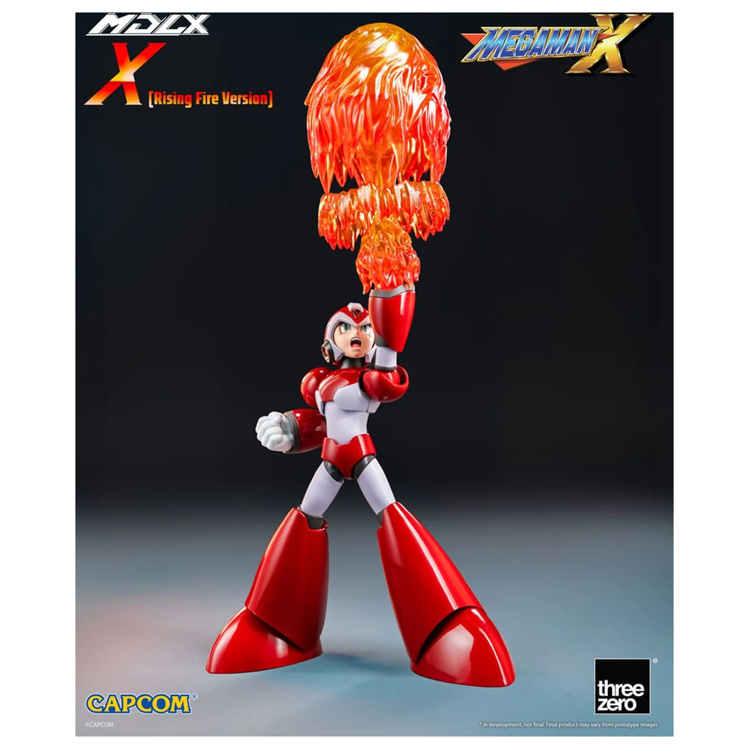 Mega Man MDLX Action Figure Rockman X / Mega Man X (Rising Fire Version) 12 cm poza produsului