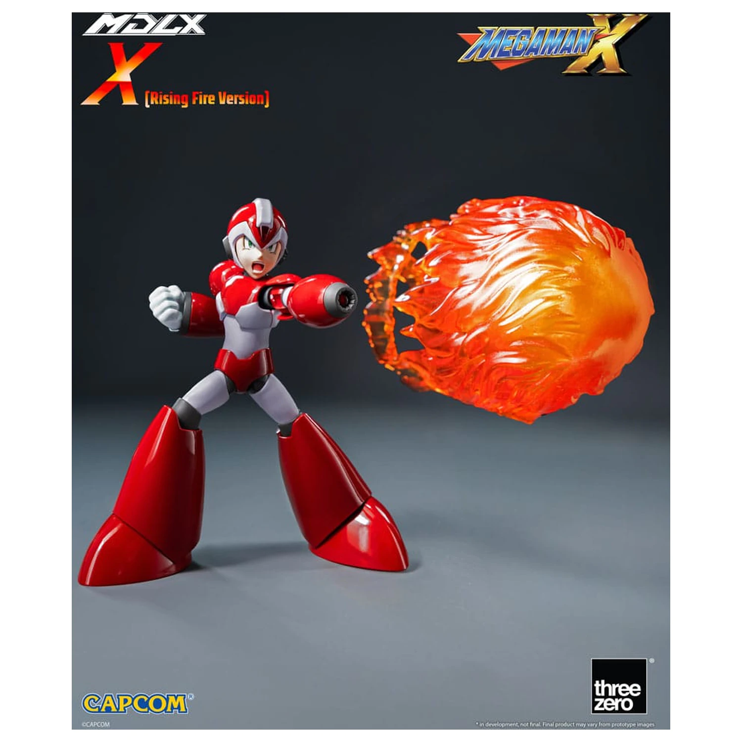 Mega Man MDLX Action Figure Rockman X / Mega Man X (Rising Fire Version) 12 cm poza produsului