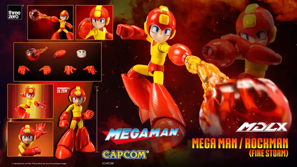 Figurină de acțiune Mega Man MDLX Mega Man / Rockman (Fire Storm) 10 cm poza produsului