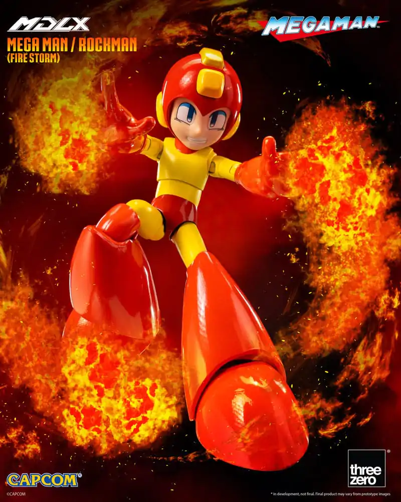 Figurină de acțiune Mega Man MDLX Mega Man / Rockman (Fire Storm) 10 cm poza produsului