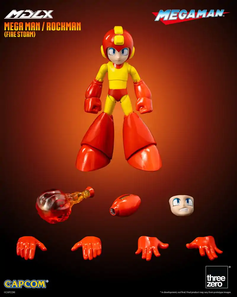 Figurină de acțiune Mega Man MDLX Mega Man / Rockman (Fire Storm) 10 cm poza produsului