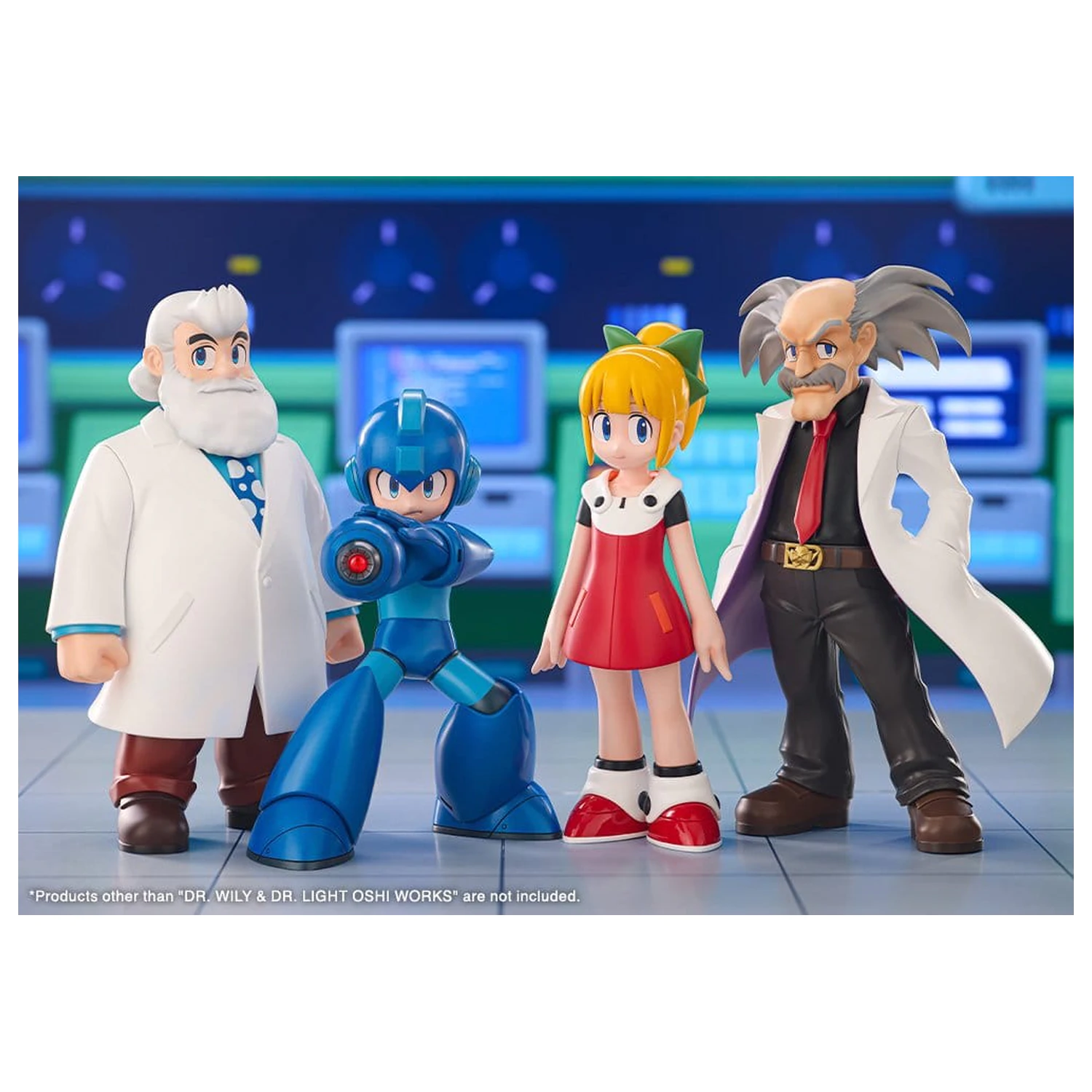 Mega Man Oshi Works figurine PVC 2 pachete Dr. Wily si Dr. Light poza produsului
