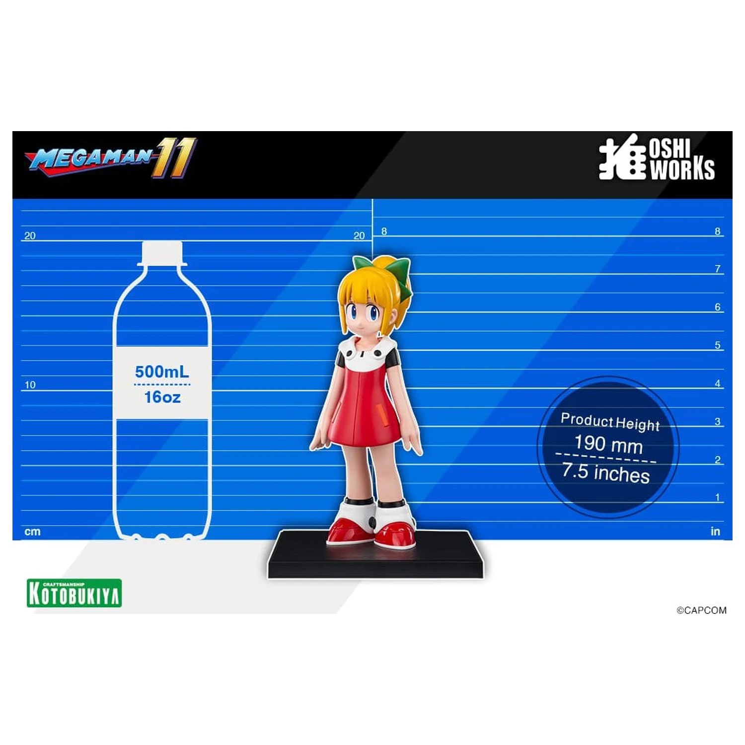 Mega Man Oshi Works Figura PVC Roll 19 cm poza produsului