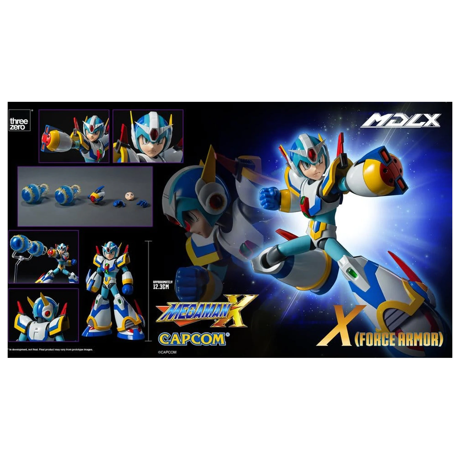 Mega Man X MDLX Figurina de Actiune Rockman / Mega Man Force Armor 12 cm poza produsului
