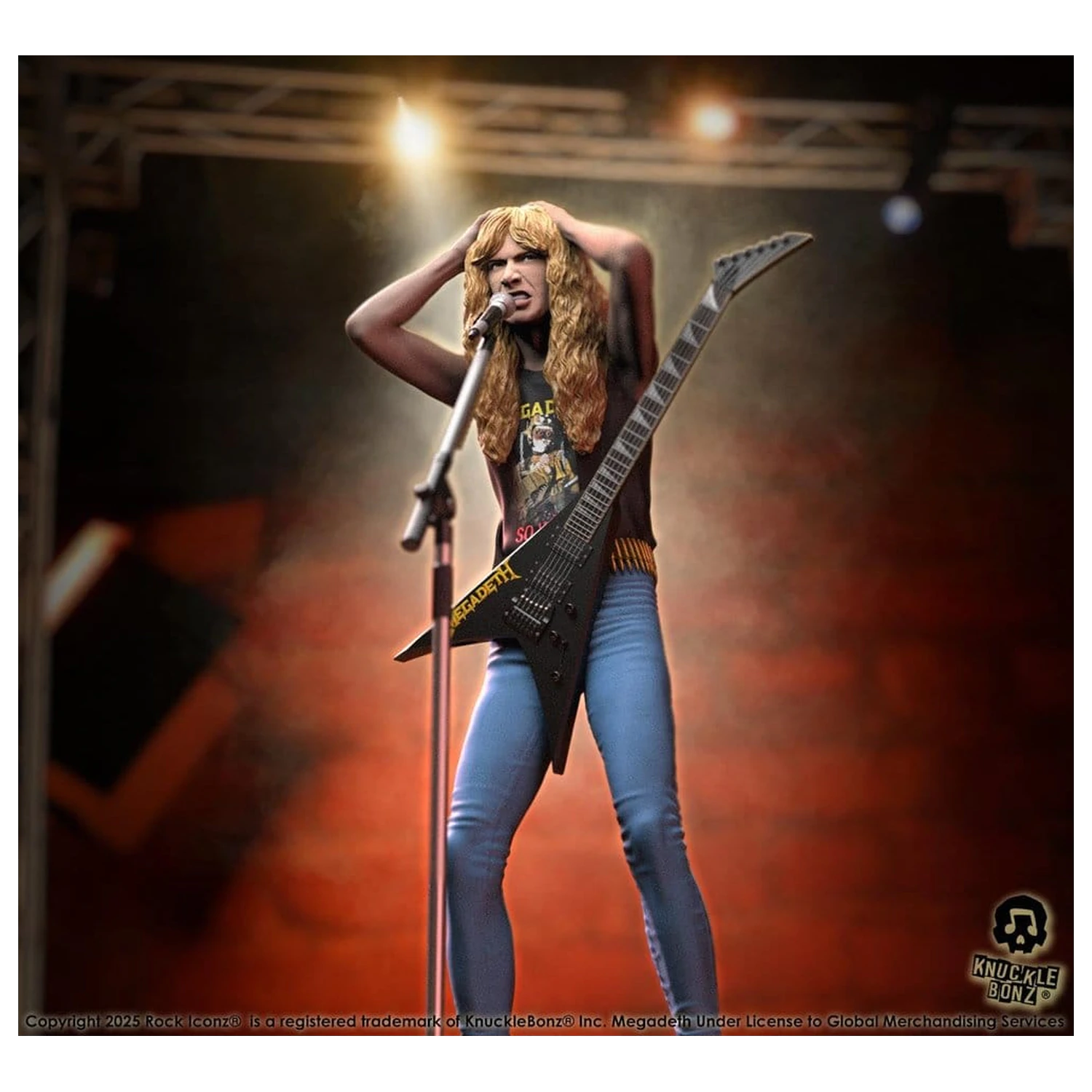 Statueta Megadeth Rock Iconz Dave Mustaine II 22 cm poza produsului