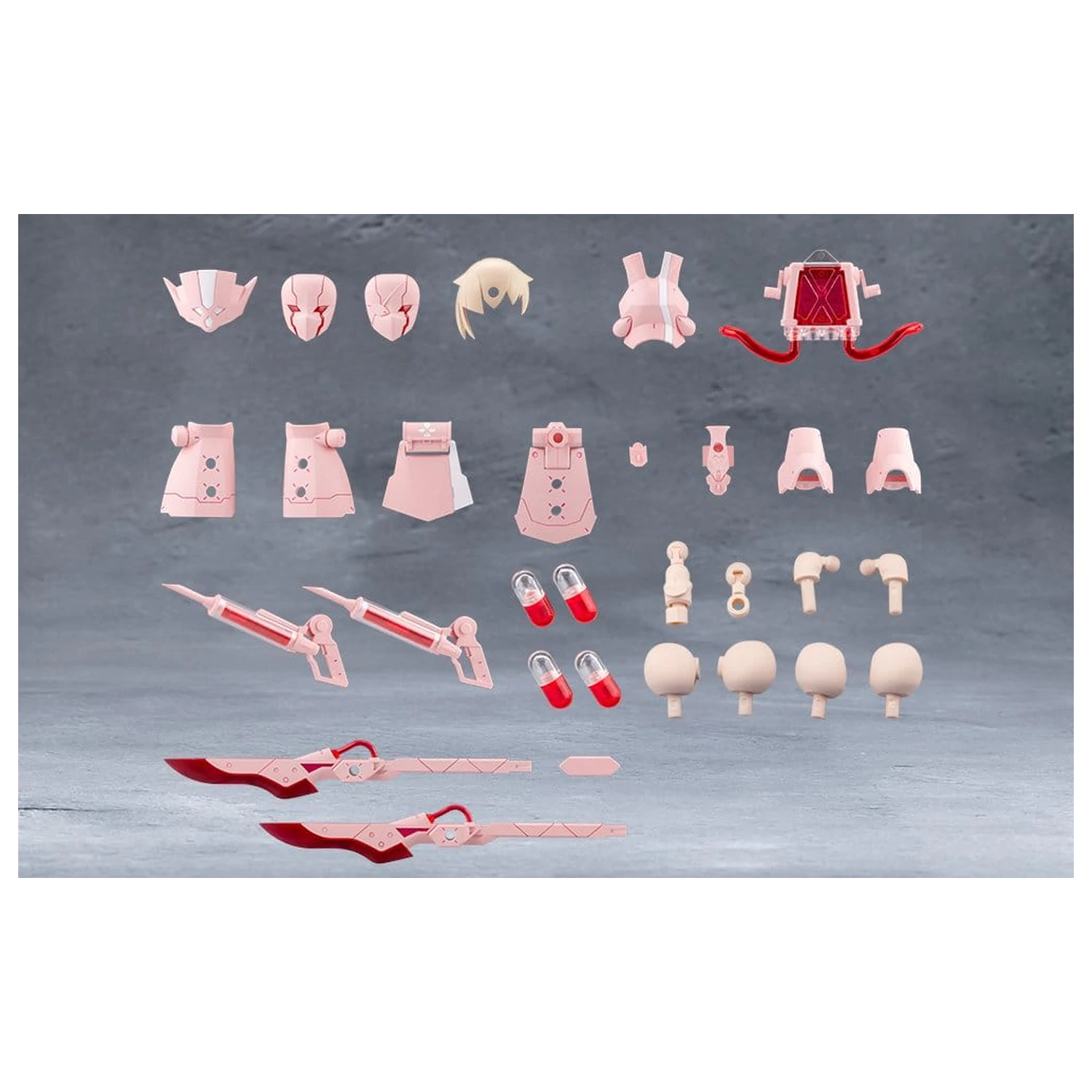 Megalomaria Unlimited Universe Plastic Model Kit Accessory Set Metamorphose Unit Exarmor Pink Nurse poza produsului