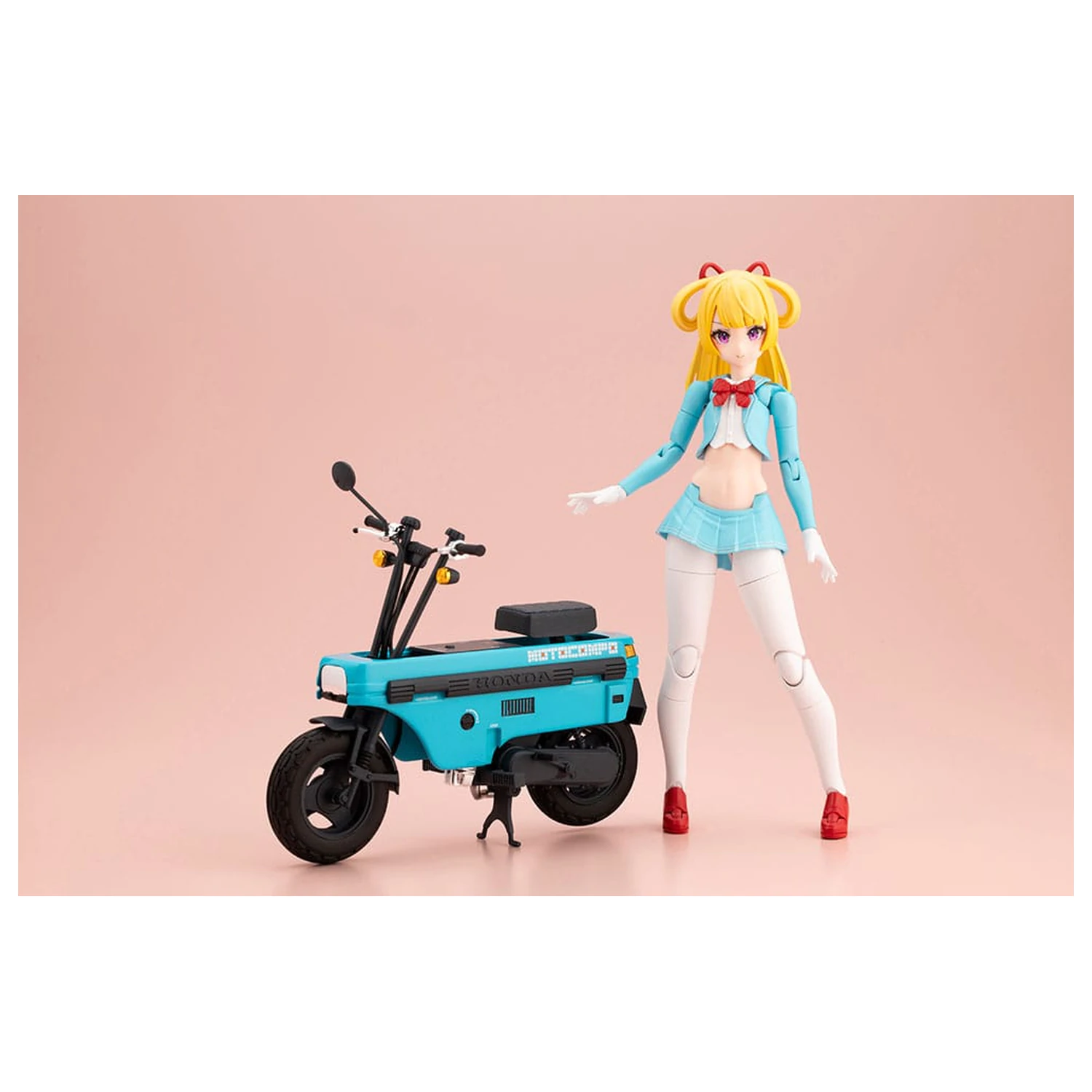 Megami Device Buster Doll Series Kit Model din Plastic 1/1 Knight Alice cu Honda AB12 Motocompo 15 cm poza produsului