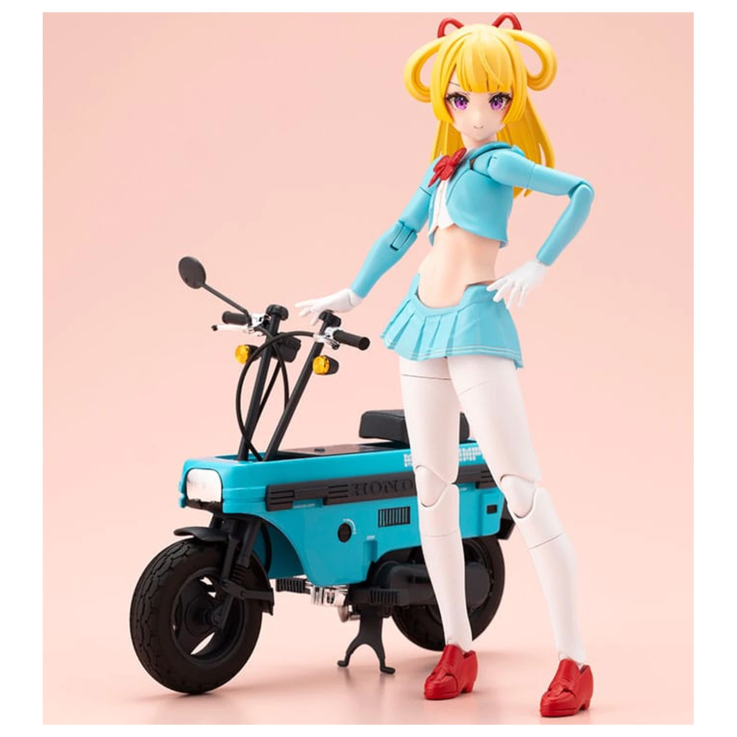 Megami Device Buster Doll Series Kit Model din Plastic 1/1 Knight Alice cu Honda AB12 Motocompo 15 cm poza produsului
