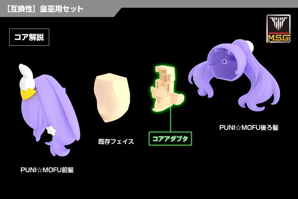 Megami Device M.S.G 05 Set Accesorii Figurina de Acțiune Față Culoare Piele Auv E poza produsului