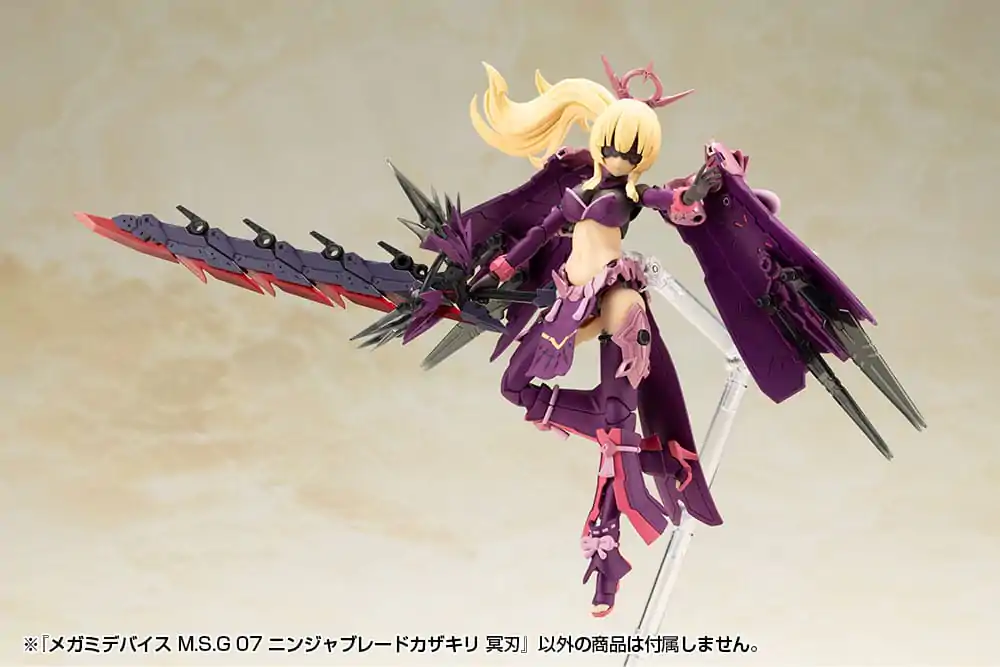Megami Device M.S.G 07 Set accesorii figurină de acțiune Ninja Blade Kazakiri Dark Blade poza produsului