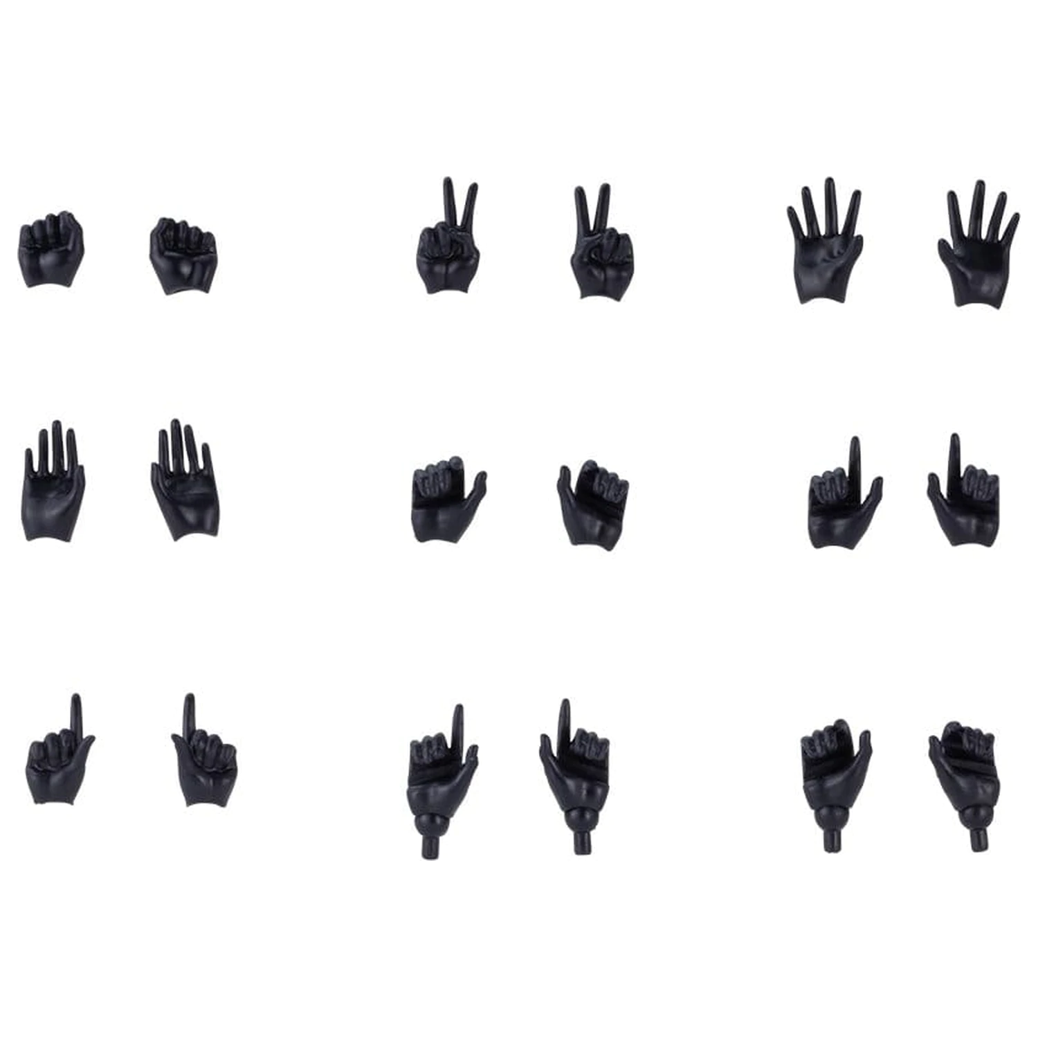 Megami Device M.S.G. Set de maini din kit de model din plastic 1/1 09 Culoarea pielii negru poza produsului