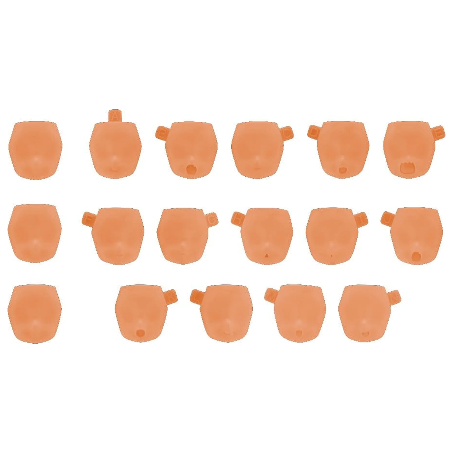 Megami Device M.S.G. Kit Model din plastic Set 1/1 10 Fețe Puni Mofu 01 Culoarea pielii E poza produsului