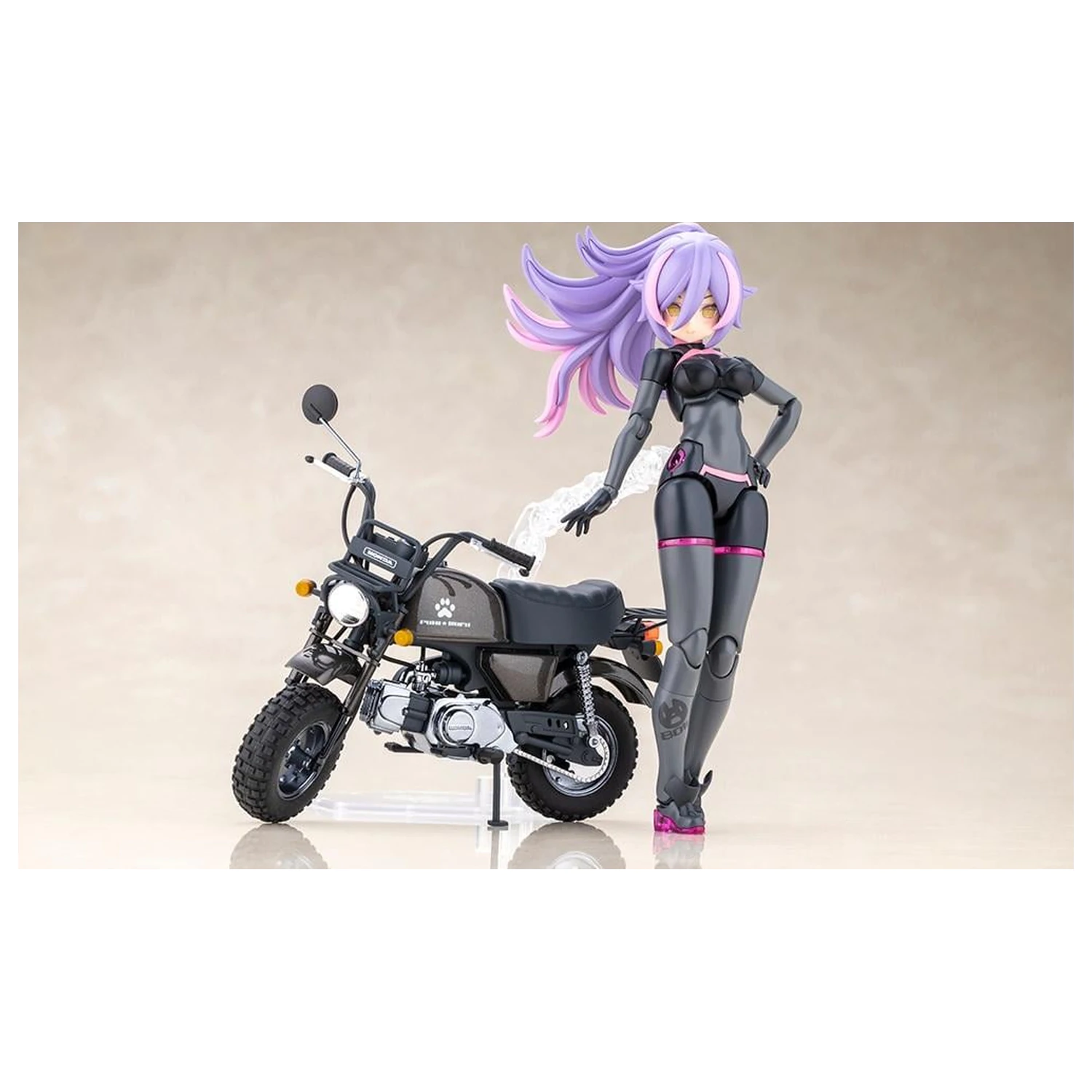 Megami Device Puni Mofu Racing Lang cu Honda Kit de model 14 cm poza produsului