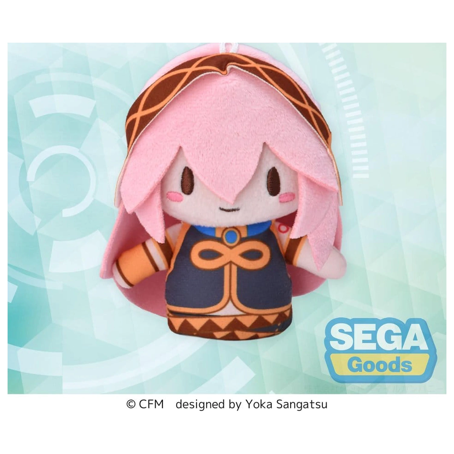 Figurina plus mica mascota de deget Megurine Luka Fuwa 10 cm poza produsului