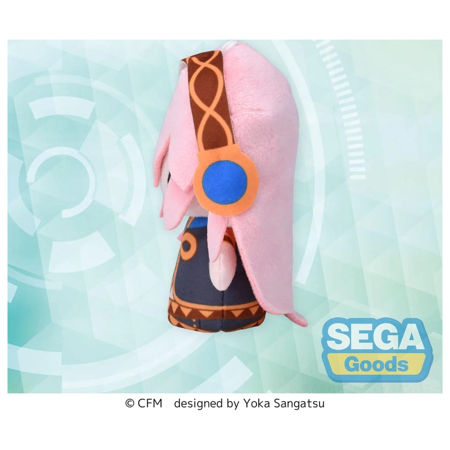 Figurina plus mica mascota de deget Megurine Luka Fuwa 10 cm poza produsului