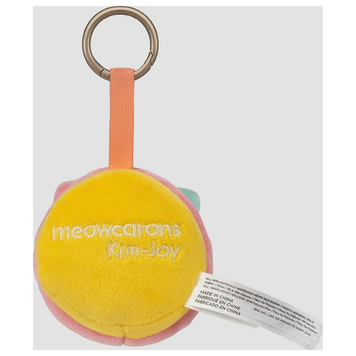 Meowcaron Plush Bag Charm Scared 7 cm poza produsului