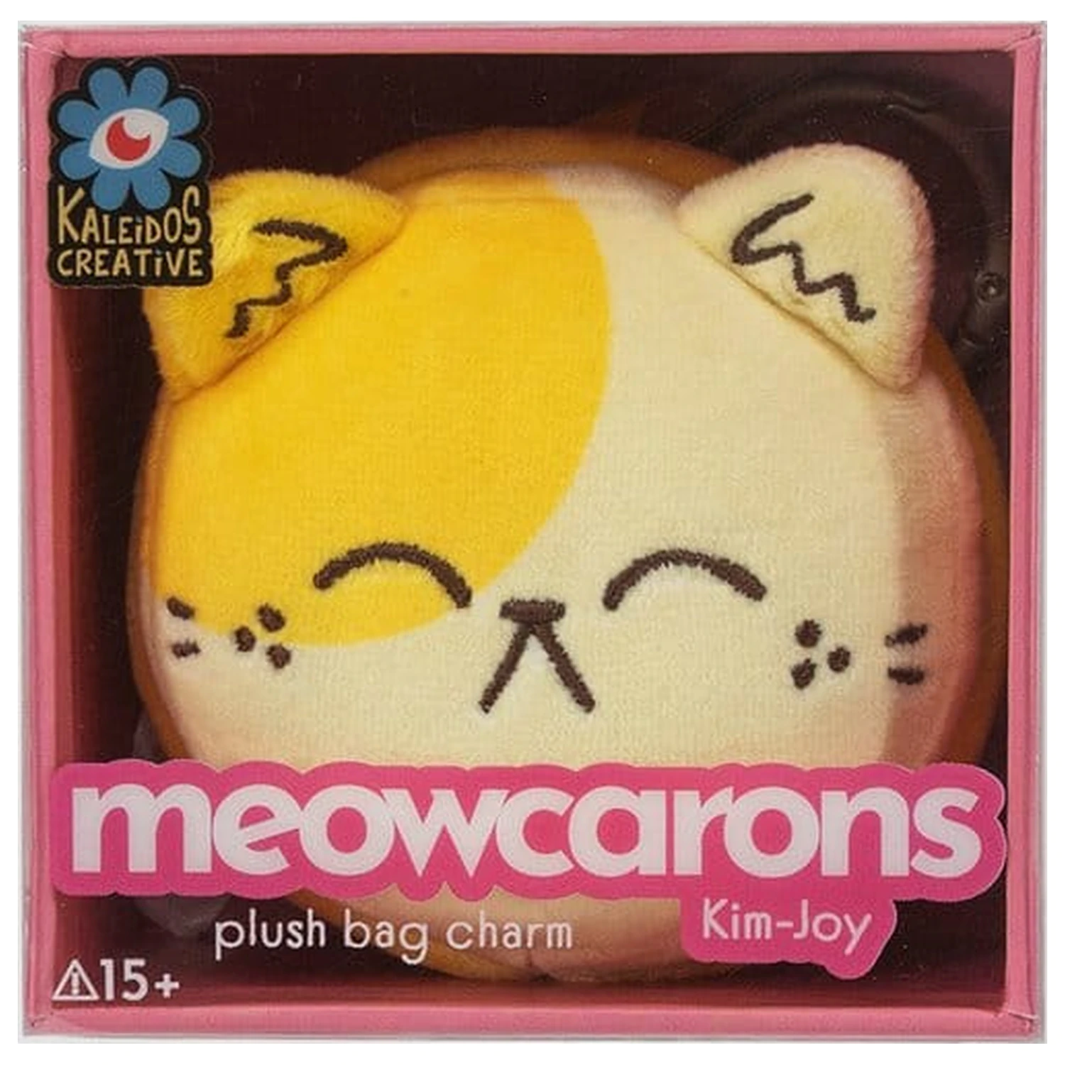 Meowcaron Plush Bag Charm Smile 7 cm poza produsului
