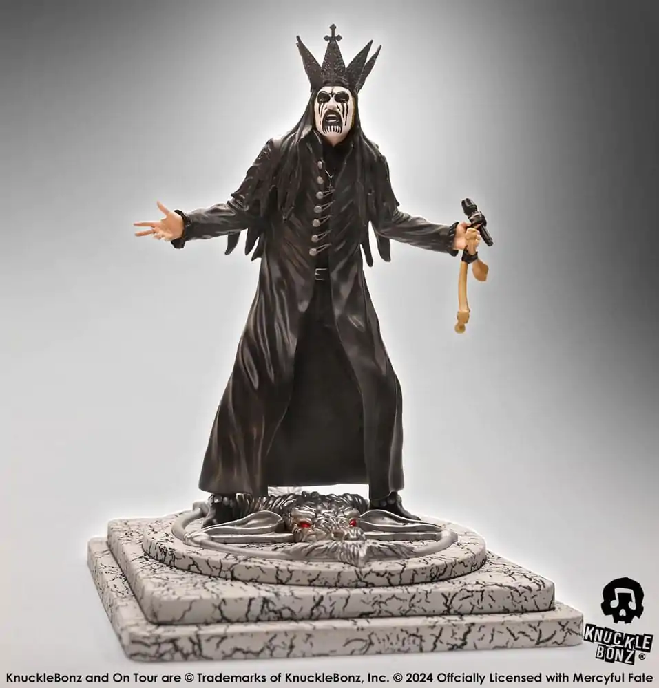 Mercyful Fate Rock Iconz Statuie King Diamond III (Black Version) 22 cm poza produsului