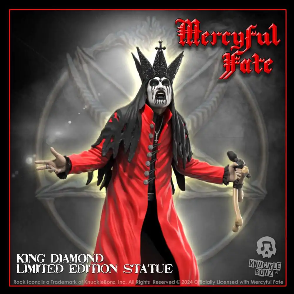 Mercyful Fate Rock Iconz Statuie King Diamond III (Red Version) 22 cm poza produsului