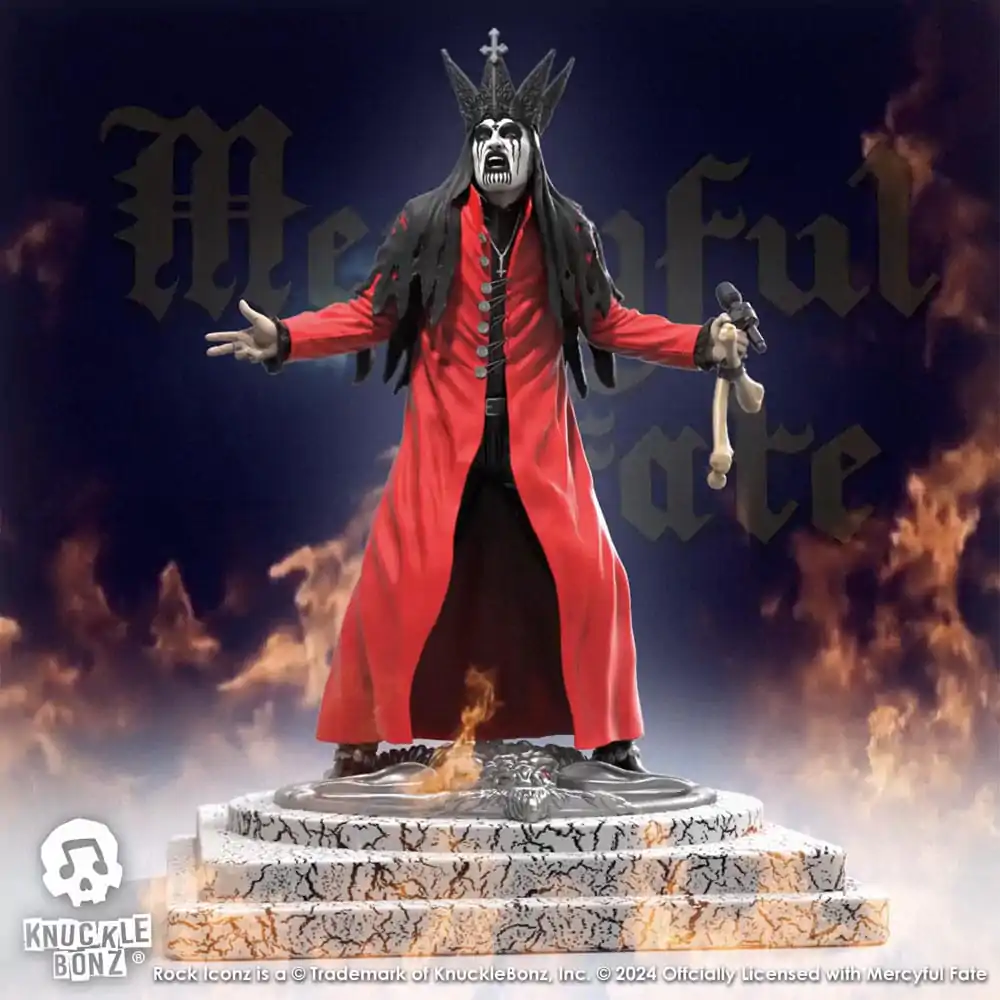 Mercyful Fate Rock Iconz Statuie King Diamond III (Red Version) 22 cm poza produsului