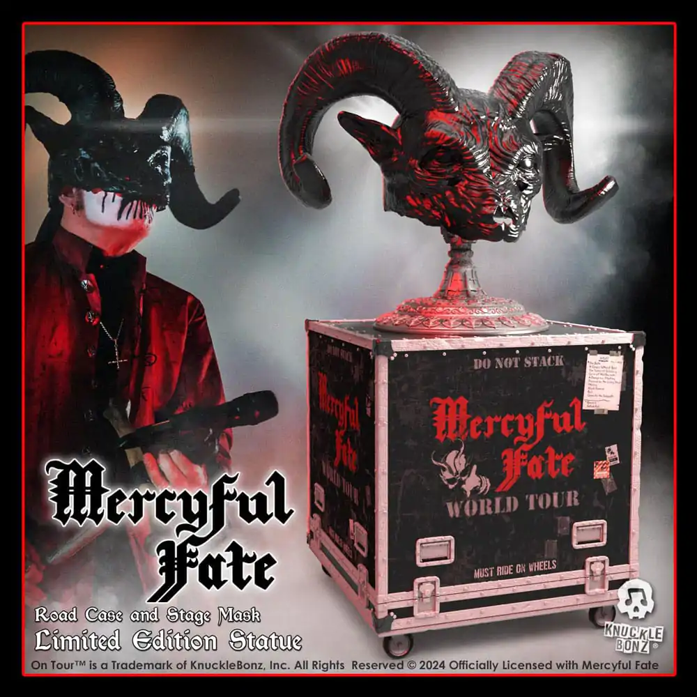 Mercyful Fate Rock Ikonz On Tour Cutie pentru Statuie de Drum & Set Mască Scenă Turneu Mondial poza produsului