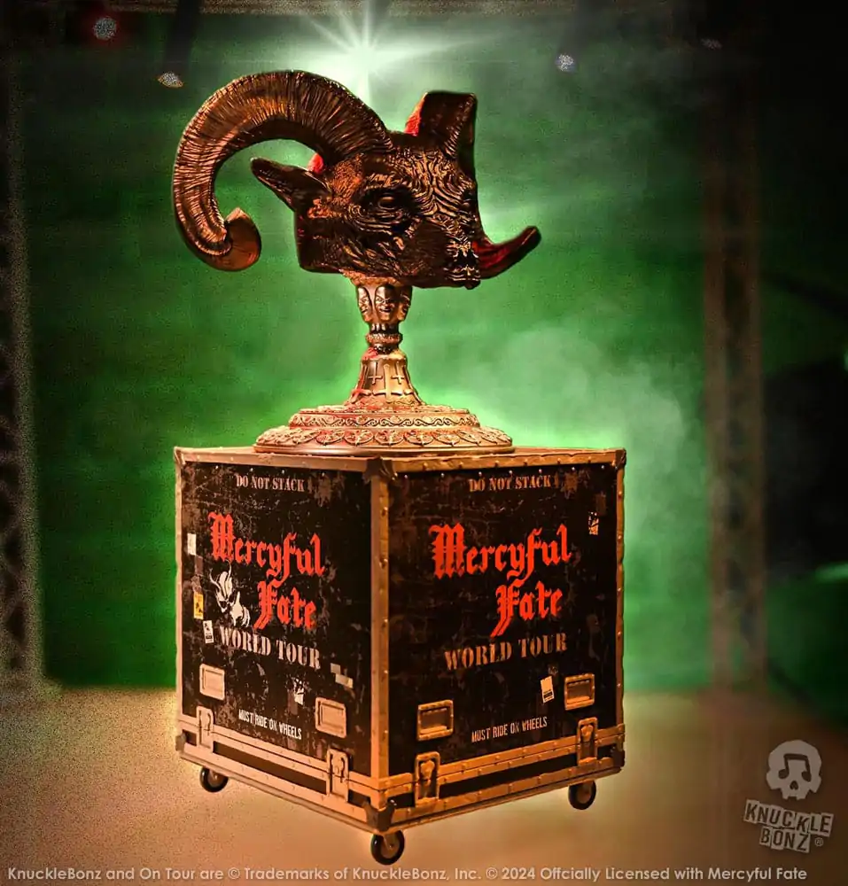 Mercyful Fate Rock Ikonz On Tour Cutie pentru Statuie de Drum & Set Mască Scenă Turneu Mondial poza produsului