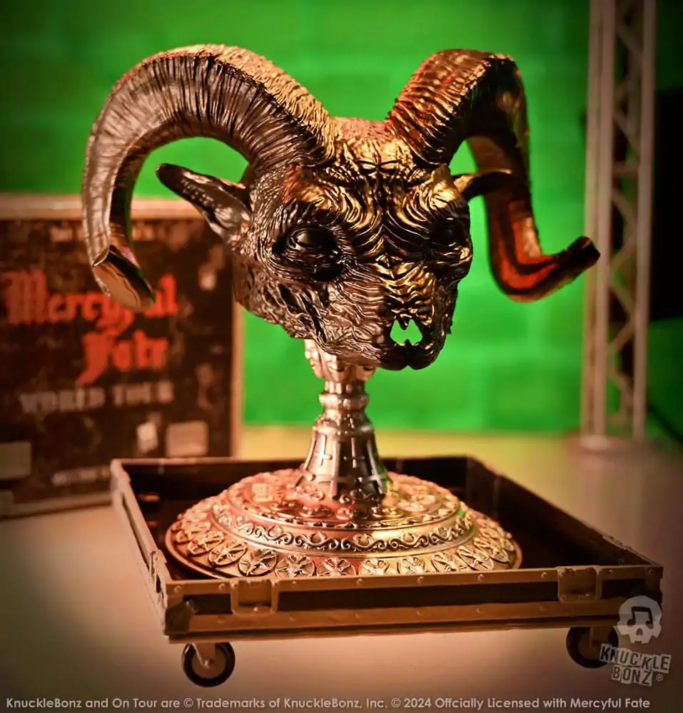 Mercyful Fate Rock Ikonz On Tour Cutie pentru Statuie de Drum & Set Mască Scenă Turneu Mondial poza produsului