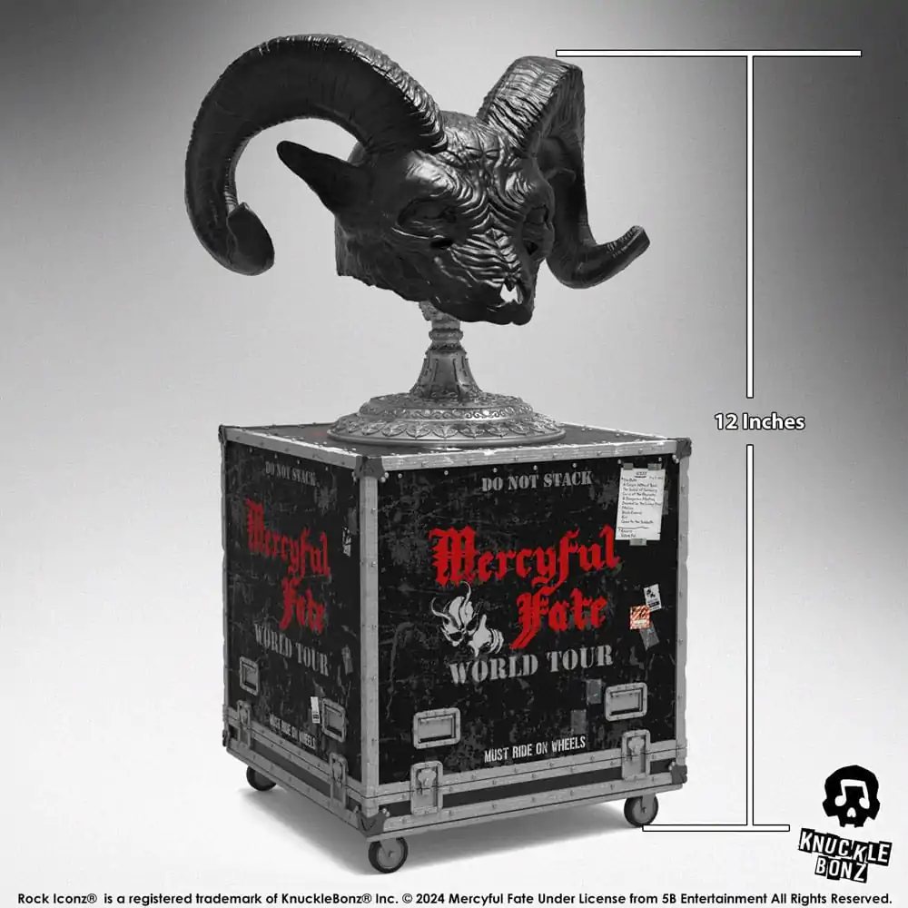 Mercyful Fate Rock Ikonz On Tour Cutie pentru Statuie de Drum & Set Mască Scenă Turneu Mondial poza produsului