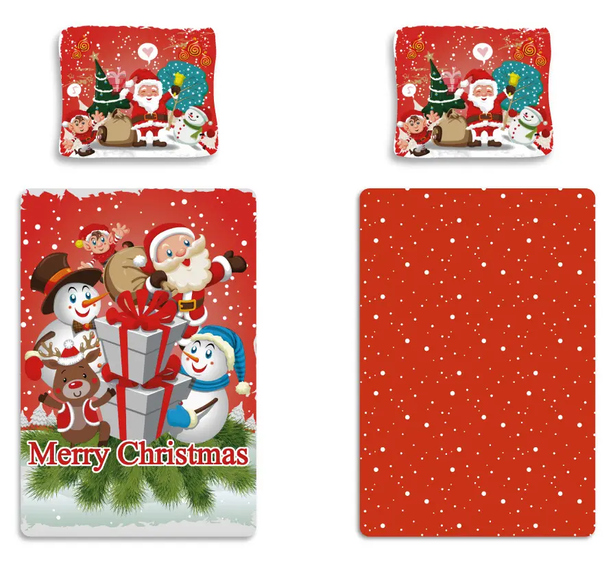 Merry Christmas, set husa pilota Craciun 140x200cm, 70x90 cm poza produsului