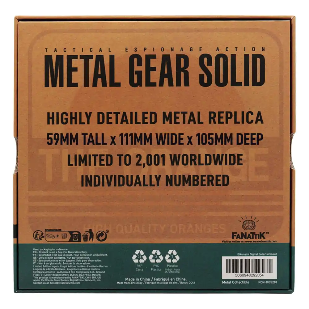 Metal Gear Solid 2 Replică Cutie de Carton poza produsului