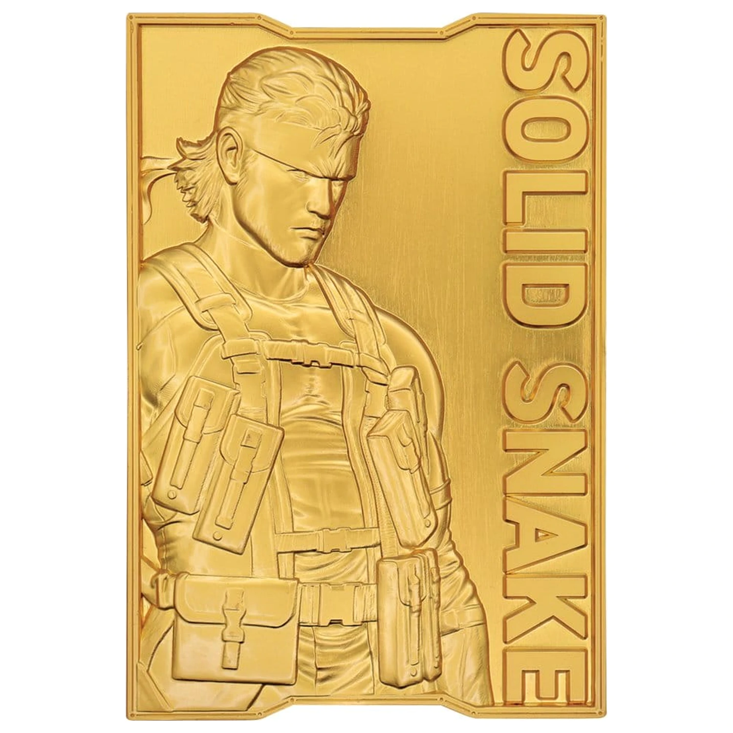 Metal Gear Solid 2 Ingot Snake Placat cu Aur 24k Editie Limitata poza produsului