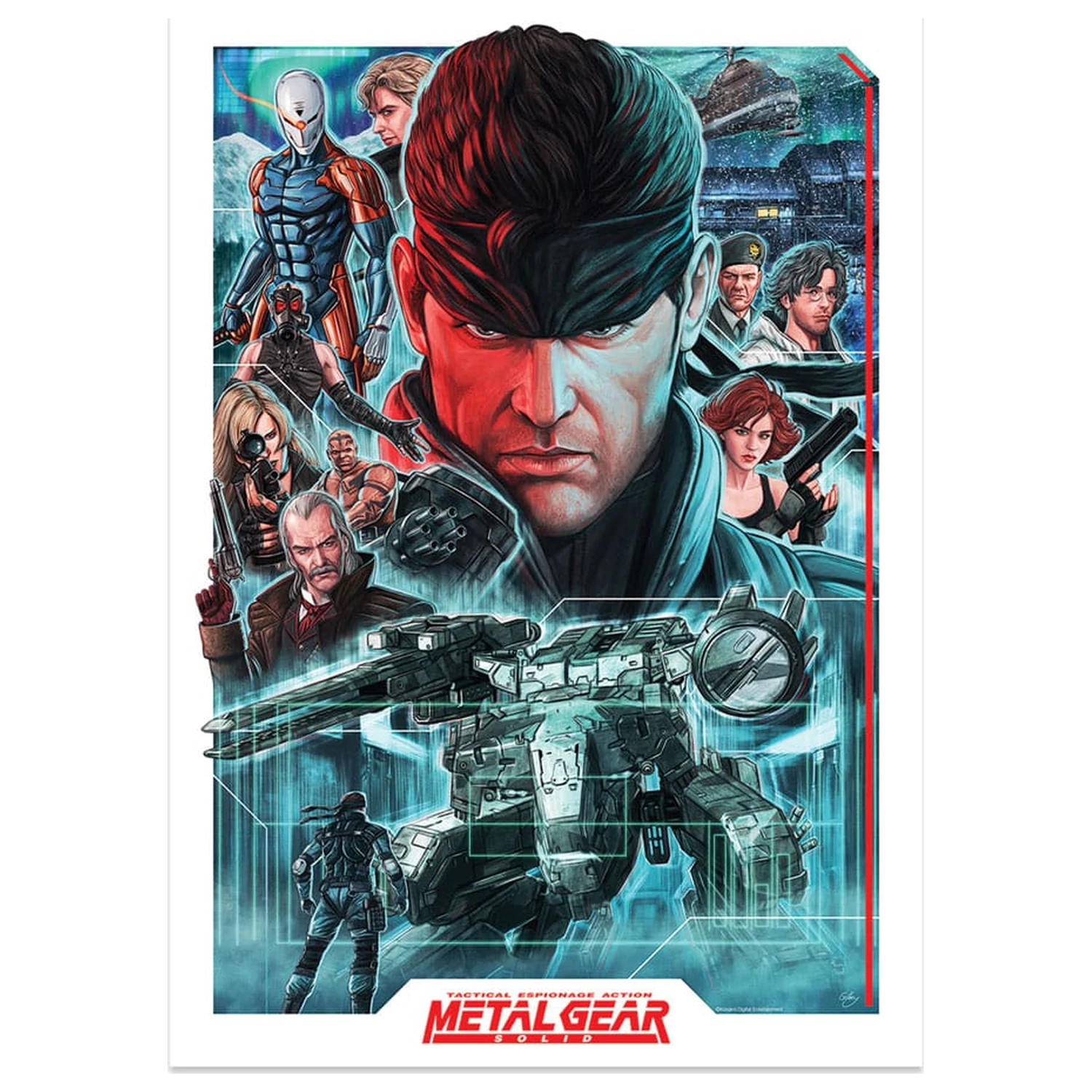 Metal Gear Solid Imprimare artistica Montaj Editie Limitata 42 x 30 cm poza produsului