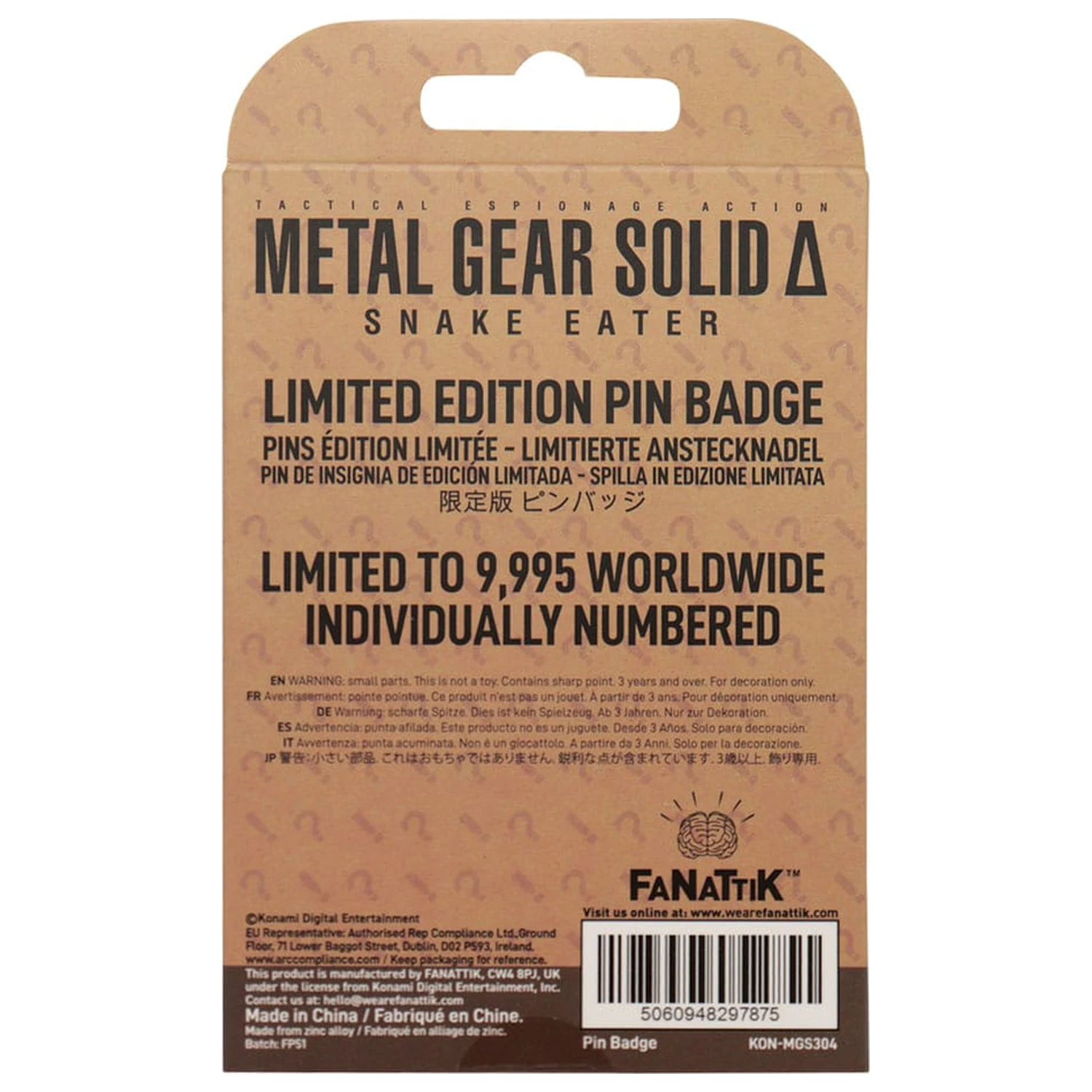 Metal Gear Solid Delta insigna Fox Editie limitata poza produsului