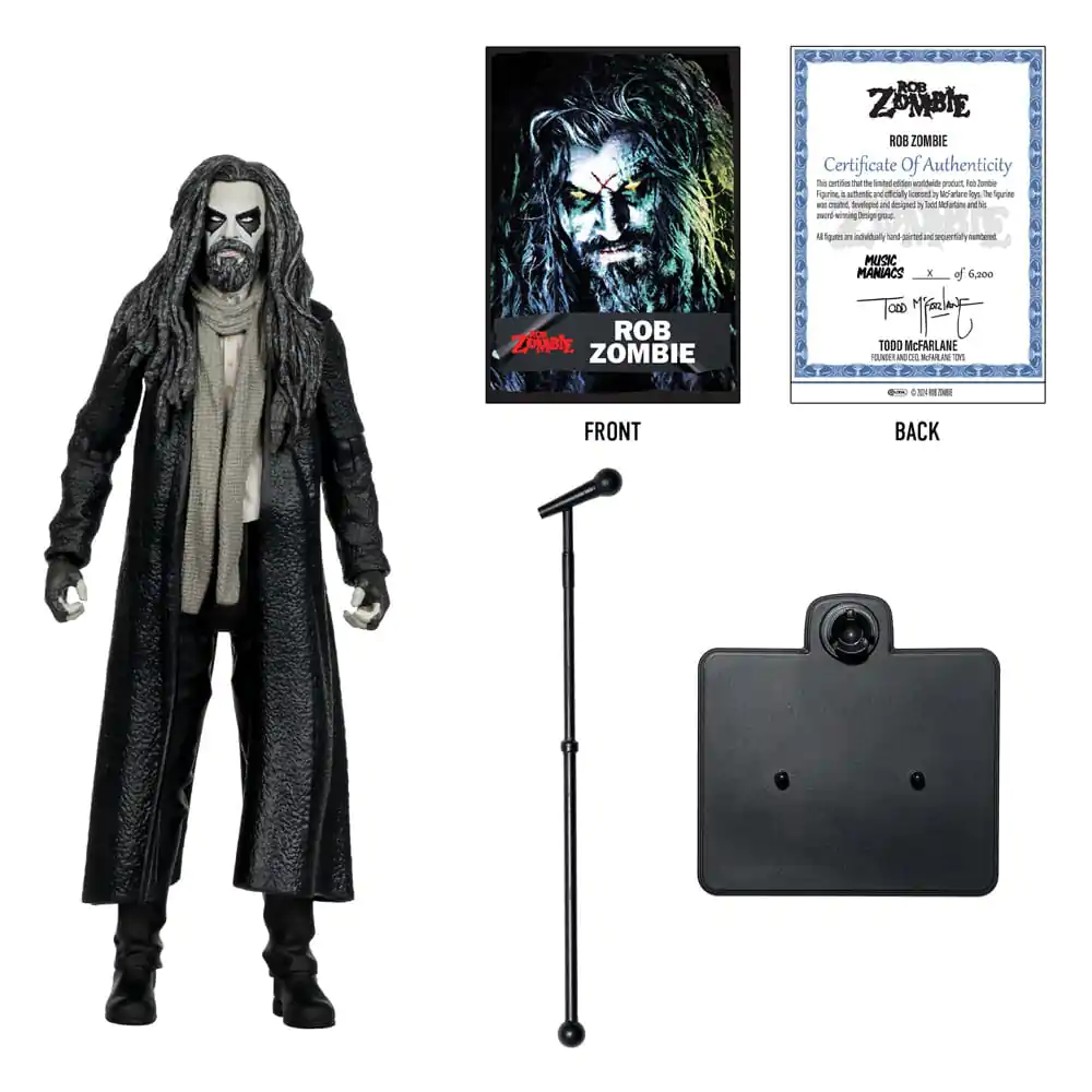 Figurină de acțiune Metal Music Maniacs Wave 2 Rob Zombie 15 cm poza produsului