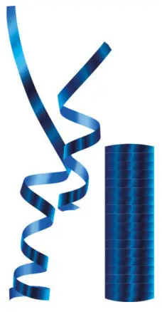 Metallic Blue Streamer poza produsului