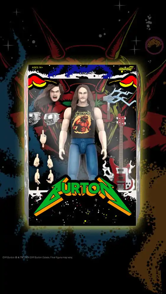 Figurină de acțiune Metallica Ultimates Wave 2 Cliff Burton 18 cm poza produsului