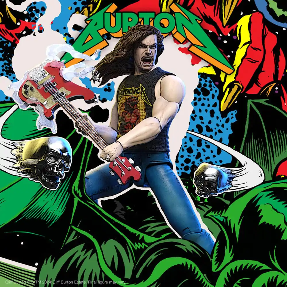 Figurină de acțiune Metallica Ultimates Wave 2 Cliff Burton 18 cm poza produsului