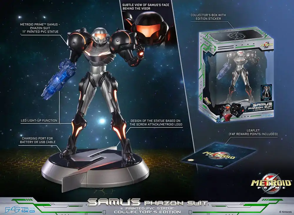 Statuie PVC Metroid Prime Samus Phazon Suit Collector´s Edition 28 cm poza produsului