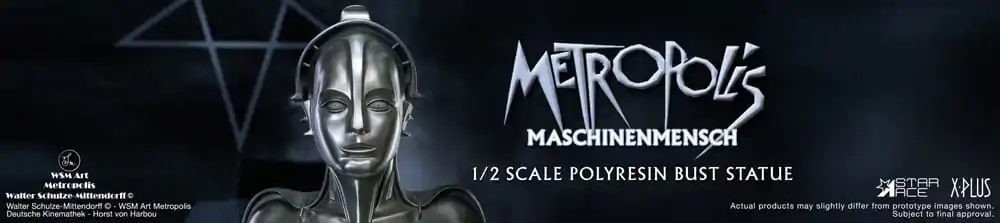 Bust 1/2 Metropolis Maria Maschinenmensch 50 cm poza produsului