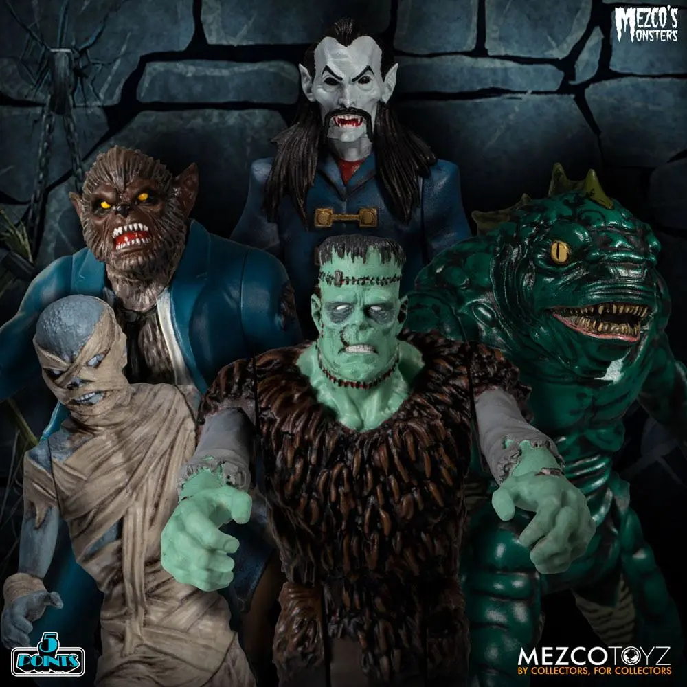 Set Deluxe Turnul Groazei figurine de acțiune Mezco's Monsters 5 Points 9 cm poza produsului