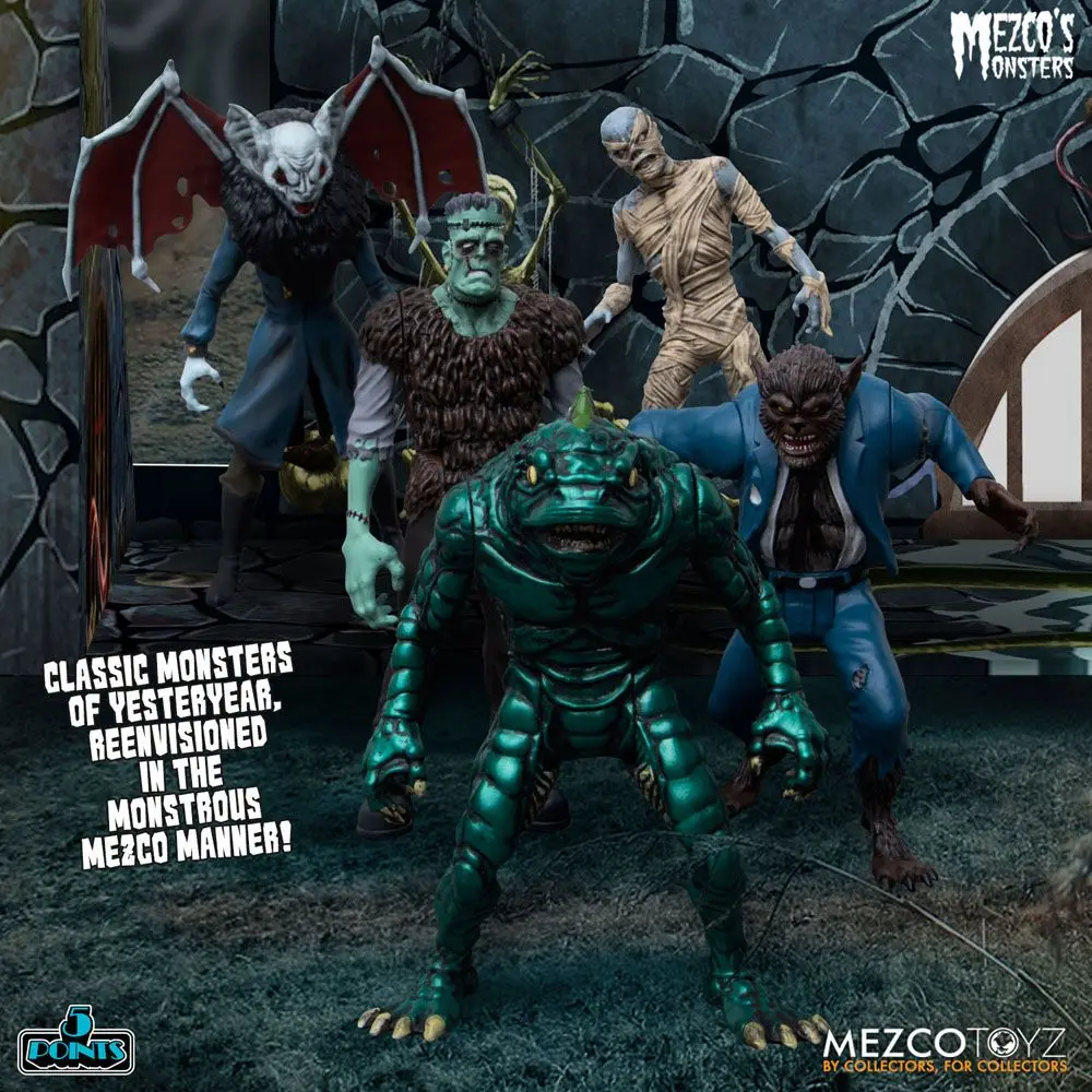 Set Deluxe Turnul Groazei figurine de acțiune Mezco's Monsters 5 Points 9 cm poza produsului