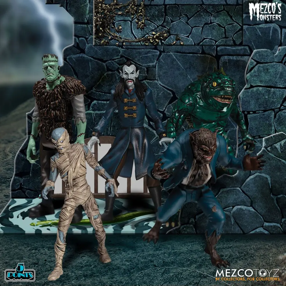 Set Deluxe Turnul Groazei figurine de acțiune Mezco's Monsters 5 Points 9 cm poza produsului