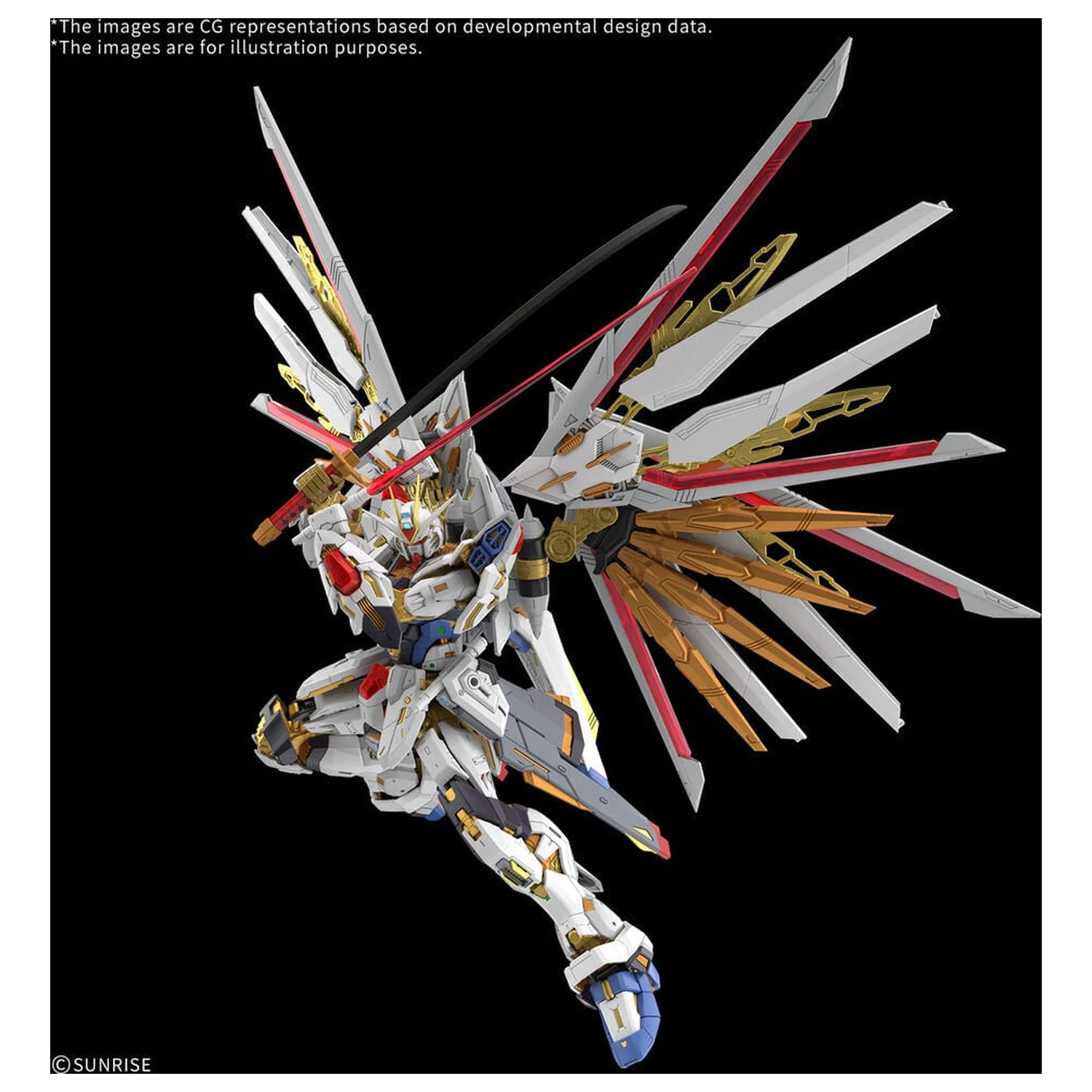 MGEX 1/100 Mighty Strike Freedom Gundam Mobile Suit Gundam SEED Freedom Master Grade Extreme Kit model poza produsului