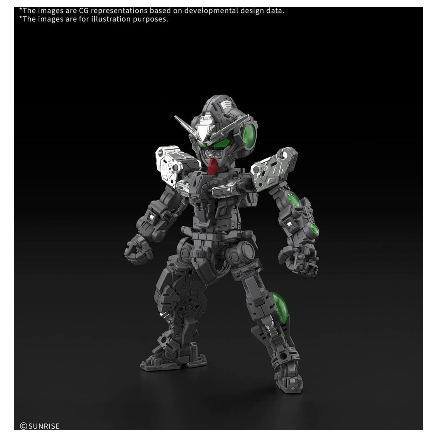 MGSD 00 Raiser Mobile Suit Gundam 00 Master Grade SD set de model poza produsului