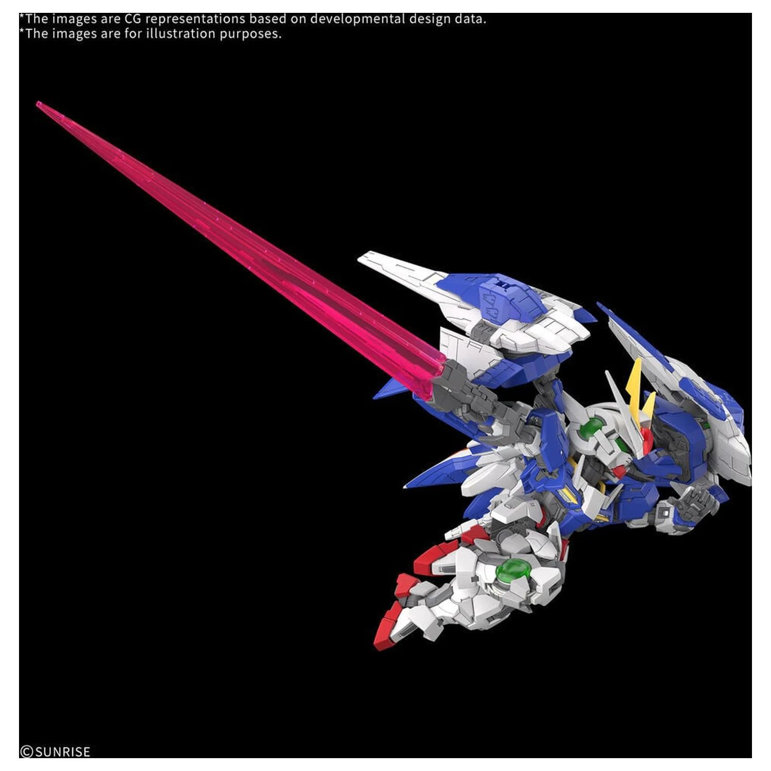 MGSD 00 Raiser Mobile Suit Gundam 00 Master Grade SD set de model poza produsului
