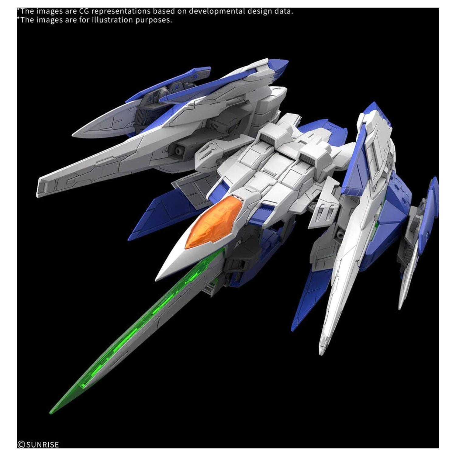 MGSD 00 Raiser Mobile Suit Gundam 00 Master Grade SD set de model poza produsului